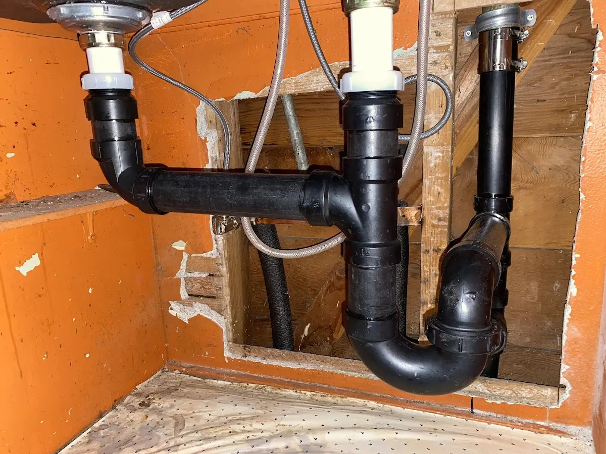 Professional Repiping Services equipment and tools on the job in Bath